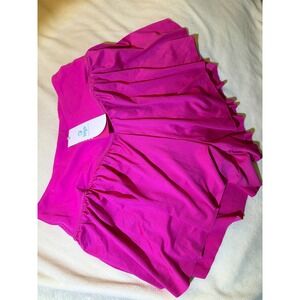 IUGA Hot Pink Pleated Tennis Skort High Waisted Athletic Skirt Small NWT